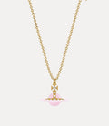 VIVIENNE WESTWOOD Original Orb Pendant Necklace Brass(Petite/Pink)