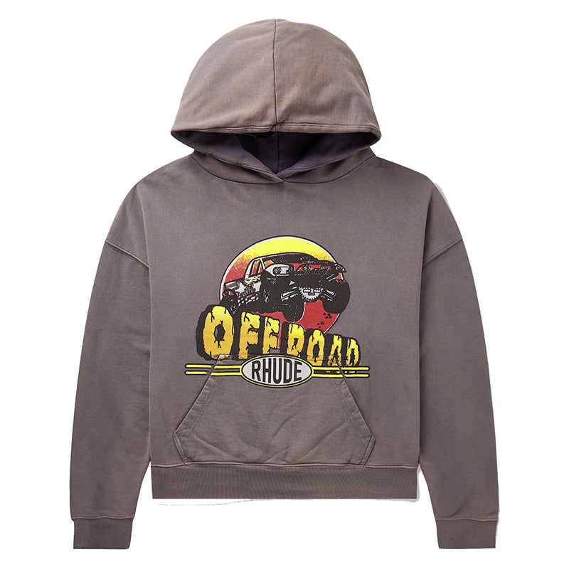 RHUDE Gray 'Off Road' Hoodie