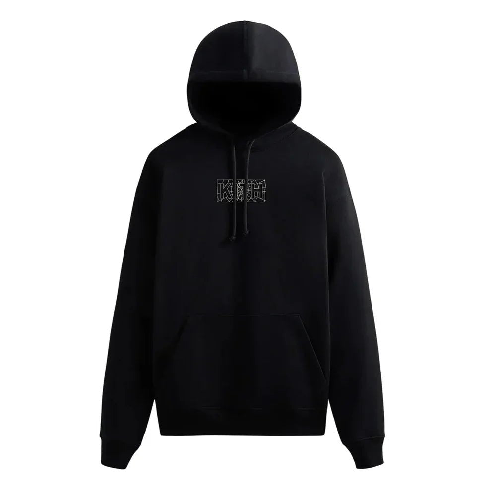 Kith For Spider-Man Web Logo Hoodie Black