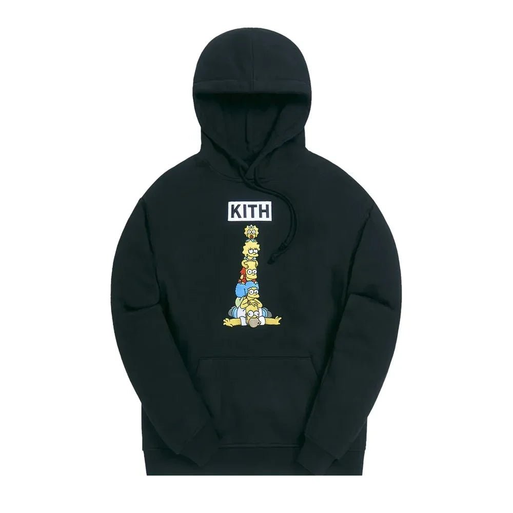 Kith For The Simpsons Family Stack Hoodie Black
