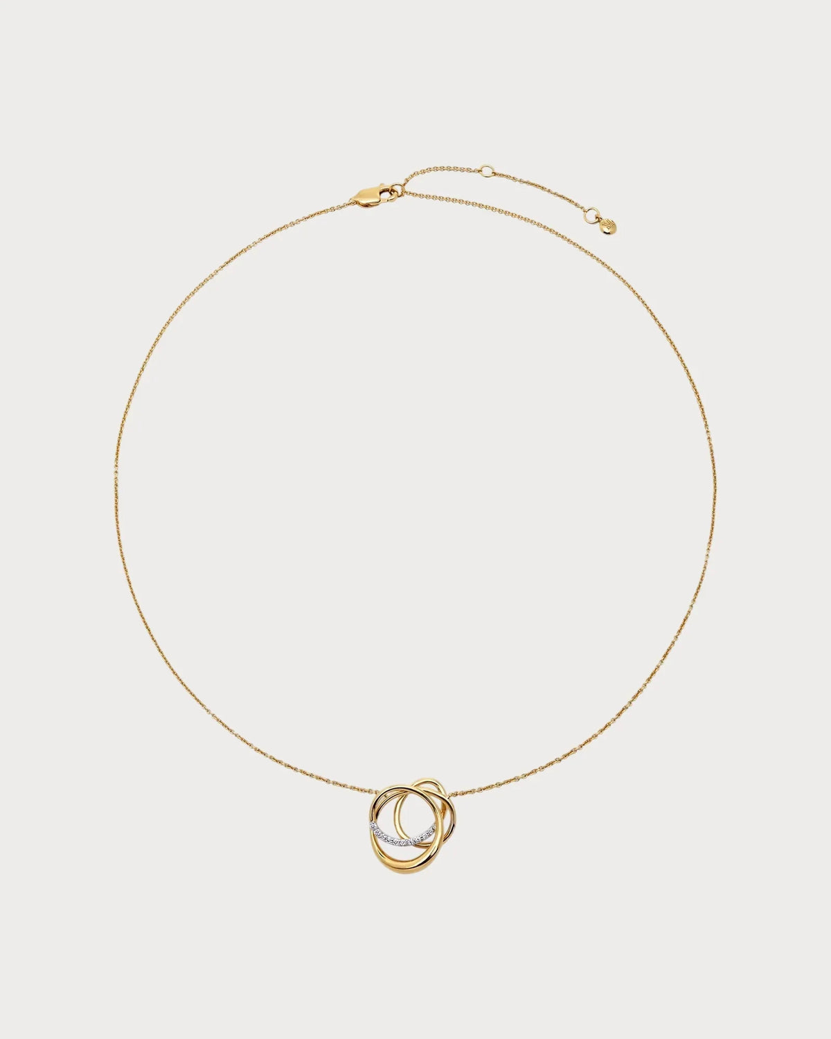 MONICA VINADER Nura Pave Wrap 18ct Yellow Gold Vermeil And Lab-Grown Diamond Necklace(Gold)